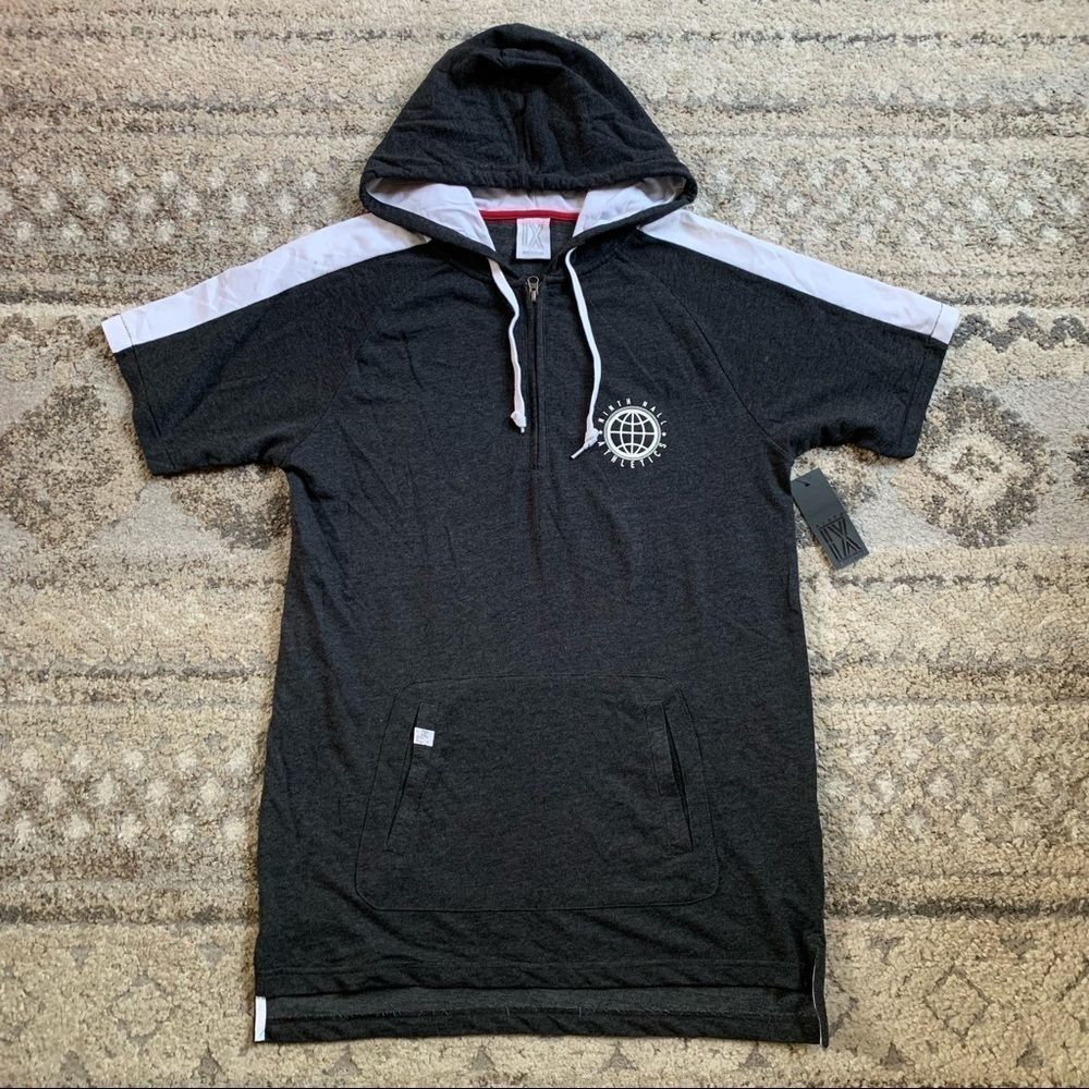 NWT Ninth Hall Athletics Charcoal Hoodie Large